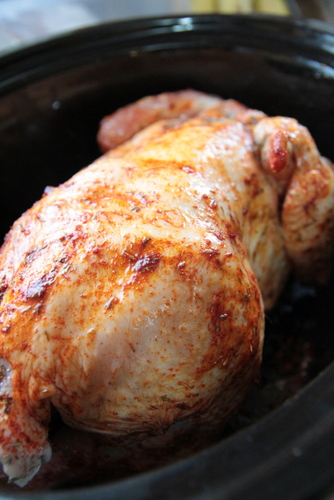 עוף שלם בסיר לבישול איטי 1